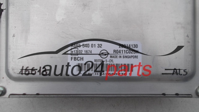ECU CENTRALITA DE MOTOR SSANG YONG REXTON 2.7 CDI A6655400132, A665 540 01 32, 28014130, R0411C025H, FBCH