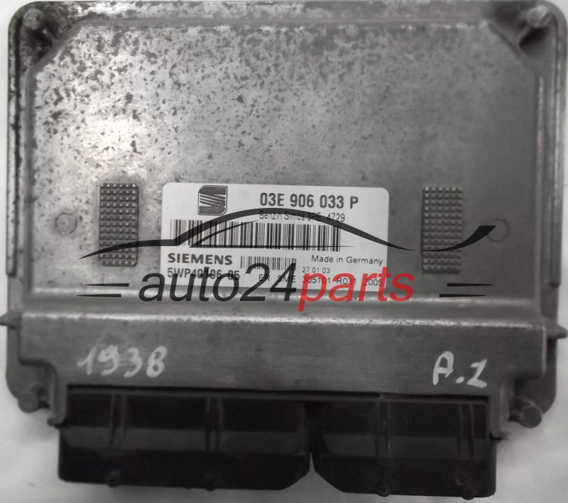 Centralita de motor Seat Ibiza Cordoba 1.2 AZQ 03E906033P Siemens 5WP40196 Benzin Simos 3PE 4729