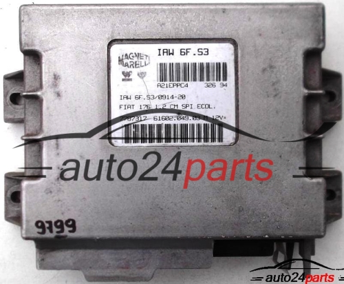 ECU ENGINE CONTROLLER FIAT 176 PUNTO 1.2 12V, IAW 6F.S3, IAW6FS3, IAW6FS3/0914-20, 61602.049.03 