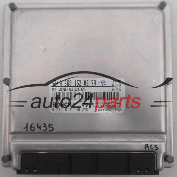Μονάδα Ελέγχου Κινητήρα MERCEDES VANEO 1.7 CDTI BOSCH 0 281 011 149, 0281011149, A 668 153 06 79, A6681530679