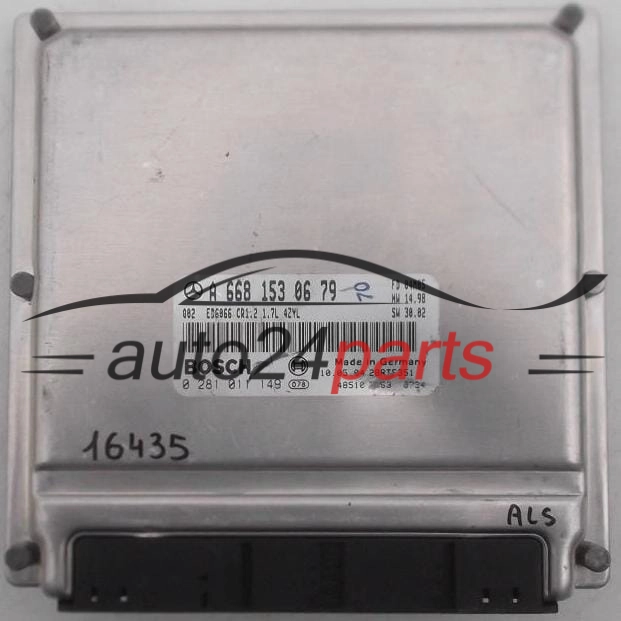 Μονάδα Ελέγχου Κινητήρα MERCEDES VANEO 1.7 CDTI BOSCH 0 281 011 149, 0281011149, A 668 153 06 79, A6681530679