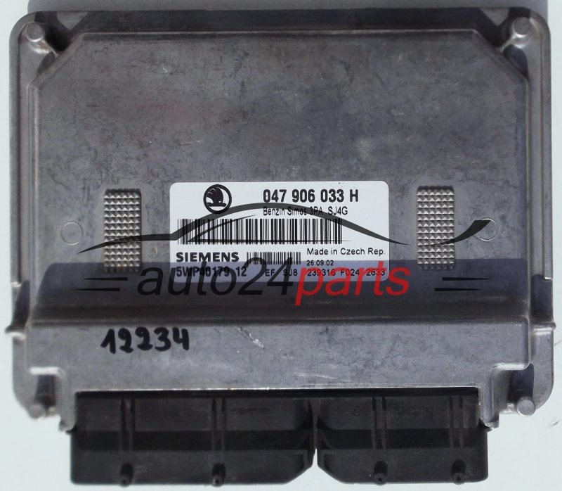 KOMPUTER STEROWNIK SILNIKA SKODA FABIA 1.4 MPI AQW  047906033H, SIEMENS 5WP40179 12