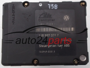 ABS Pumpe und steuergerat  VOLKSWAGEN AUDI SKODA SEAT ALHAMBRA FORD GALAXY ATE 7M3 614 111 H, 7M3614111H, 10.0204-0209.4, 10020402094, 1J0 907 379 P, 1J0907379P, 10.0949-0331.3, 10094903313, 5WK8476