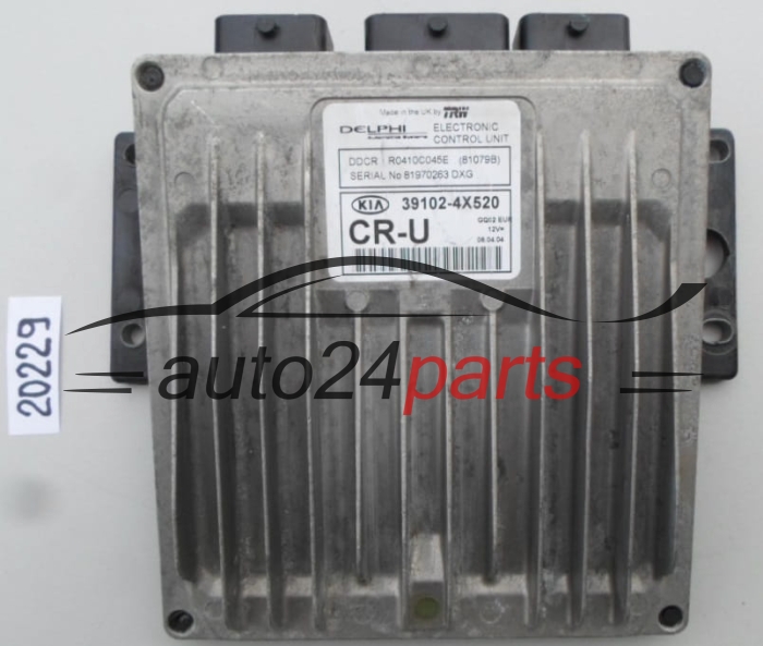 KOMPUTER STEROWNIK SILNIKA KIA CARNIVAL 2.9 CRDI Delphi R0410C045E, 39102-4X520, 391024X520 