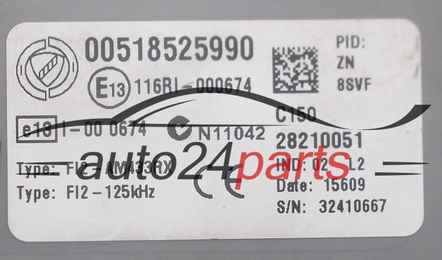 Μονάδα ελέγχου άνεσης  BSI FIAT DELPHI 28210051, 00518525990