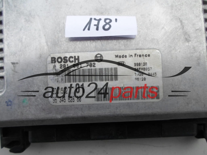 KOMPUTER STEROWNIK SILNIKA PEUGEOT 406 2.0 HDI BOSCH 0 281 001 782, 0281001782, 96 346 628 80, 9634662880, EDC15C2