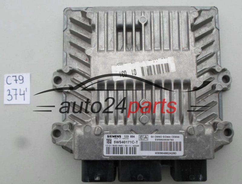 Μονάδα Ελέγχου Κινητήρα CITROEN PEUGEOT 1.4 HDI SIEMENS 5WS40171C-T, 5WS40171CT, SID 804