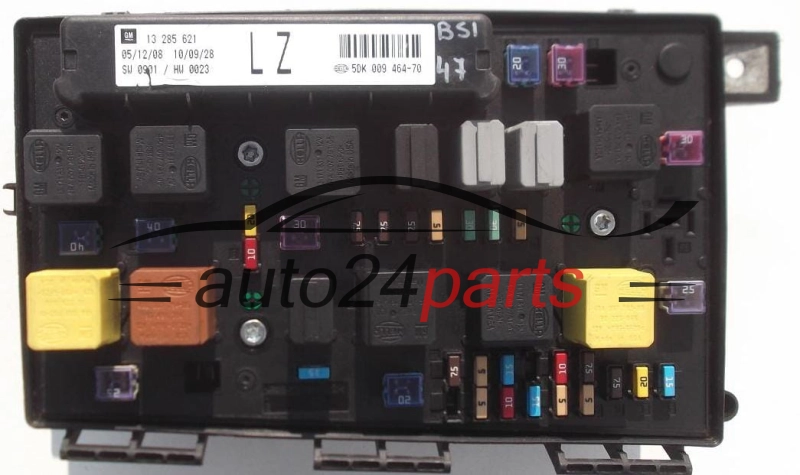 BOITE ELECTRIQUE A RELAIS ET FUSIBLE OPEL ZAFIRA B 1.9 CDTI 13 285 621, 13285621 LZ, 5DK 009 464-70, 5DK009464-70 