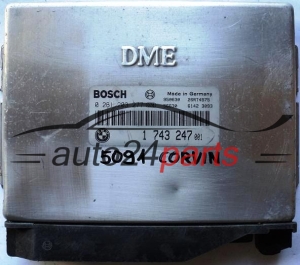 CALCULATEUR MOTEUR BMW E36 318 1.8 BOSCH 0261203277, 0 261 203 277, 1743247, 1 743 247