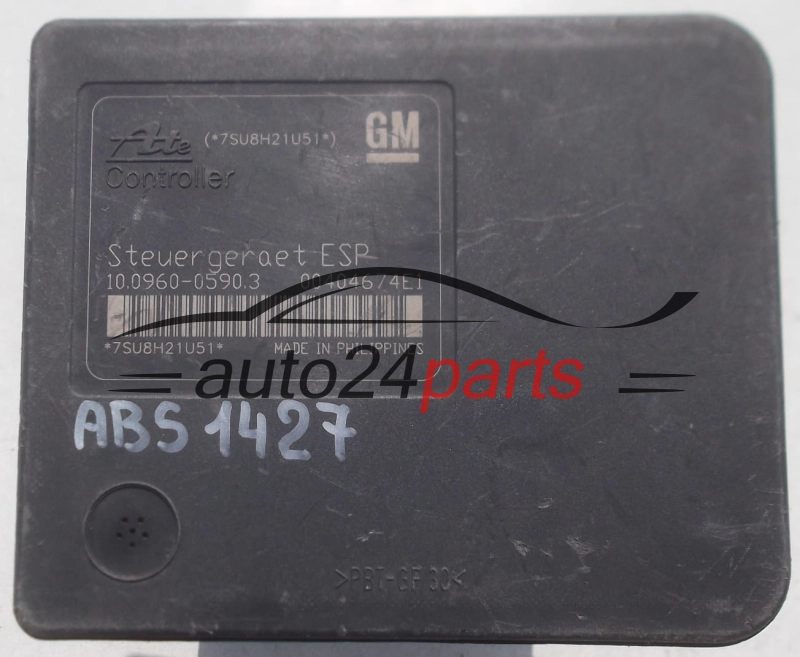 ABS POMPA I STEROWNIK OPEL  GM 13 244 860 BJ, 13244860, ATE 10.0206-0287.4, 10020602874, 10.0960-0590.3, 10096005903