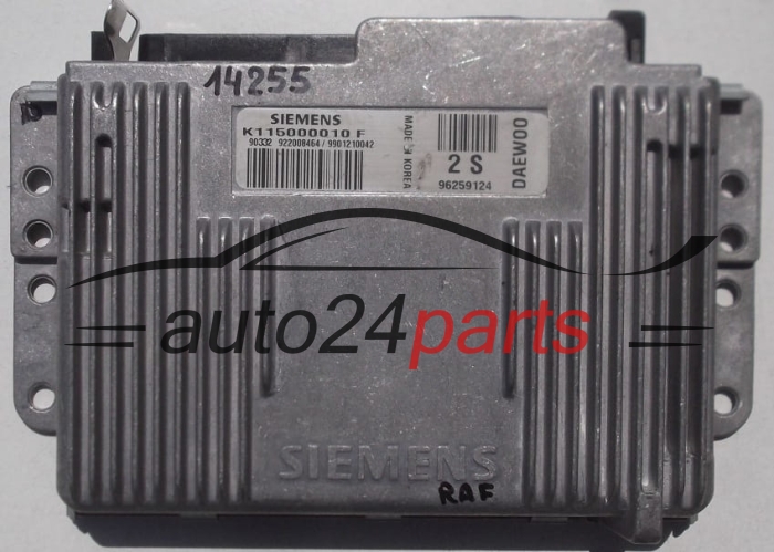 KOMPUTER STEROWNIK SILNIKA DAEWOO MATIZ 0.8, K115000010F, 96259124, 2S 