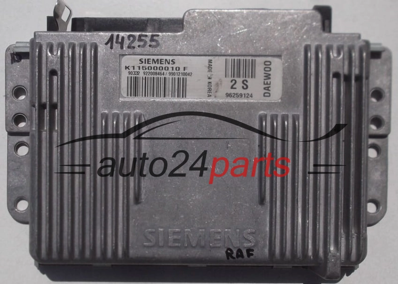 KOMPUTER STEROWNIK SILNIKA DAEWOO MATIZ 0.8, K115000010F, 96259124, 2S 