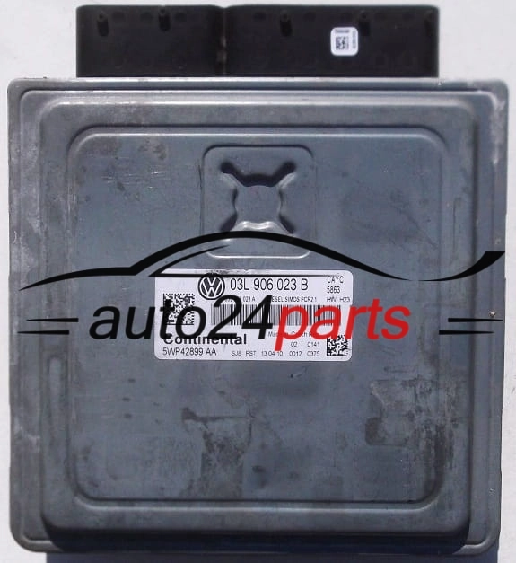 CENTRALINA MOTORE VW VOLKSWAGEN GOLF 1.6 TDI CONTINENTAL 5WP42899 AA, 03L906023B, 03L906023A