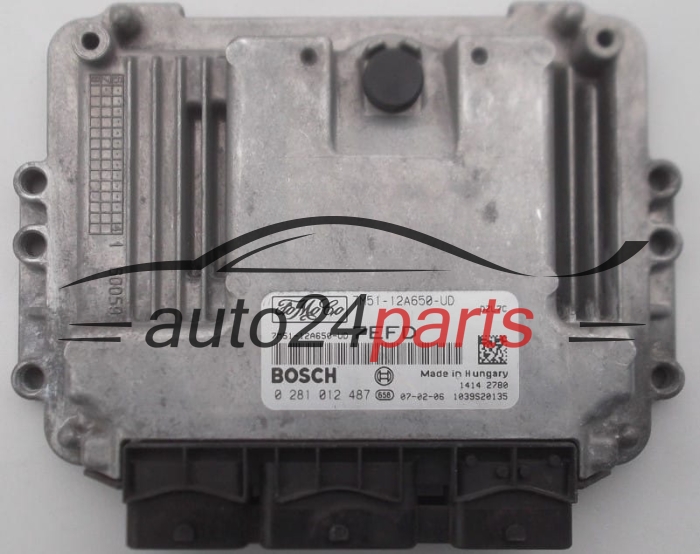 Centralina do motore FORD FOCUS 1.6 TDCI BOSCH 0 281 012 487,  FoMoCo 7M51-12A650-UD
