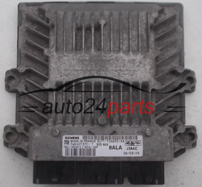 Μονάδα Ελέγχου Κινητήρα FORD FOCUS C-MAX 2.0 TDCI SIEMENS 5WS40137C-T,  FoMoCo 3U71-12A650-XA