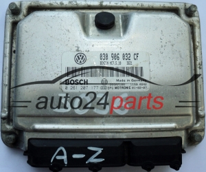 CALCULATEUR MOTEUR VW VOLKSWAGEN POLO 1.4 030906032CF, 030 906 032 CF, BOSCH 0261207177, 0 261 207 177, BENZIN ME7.5.10 3621 26SA7188