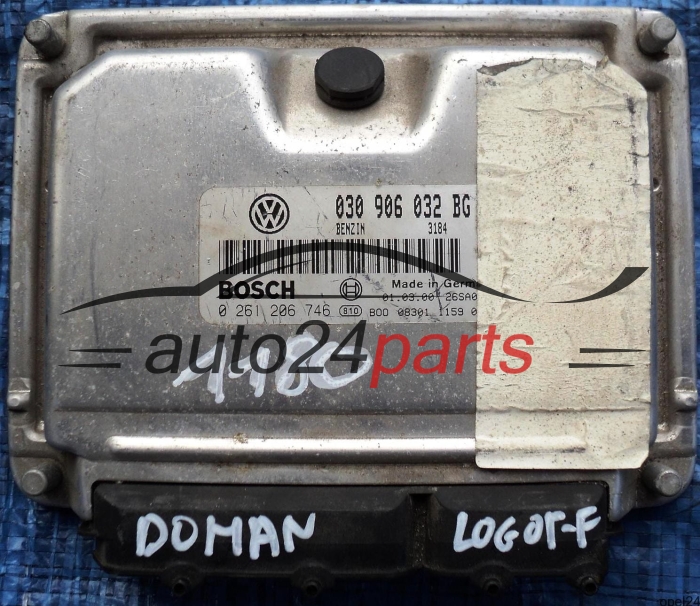 MOTORSTEUERGERÄT ECU STEUERGERÄT SEAT AROSA VW LUPO 1.0 030906032BG, BOSCH 0261206746