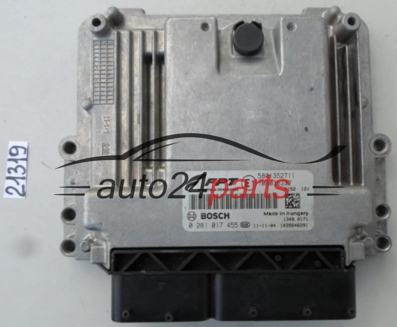 ECU ENGINE CONTROLLER IVECO DAILY 2.3HPI BOSCH 0 281 017 455, 0281017455, 5801352711