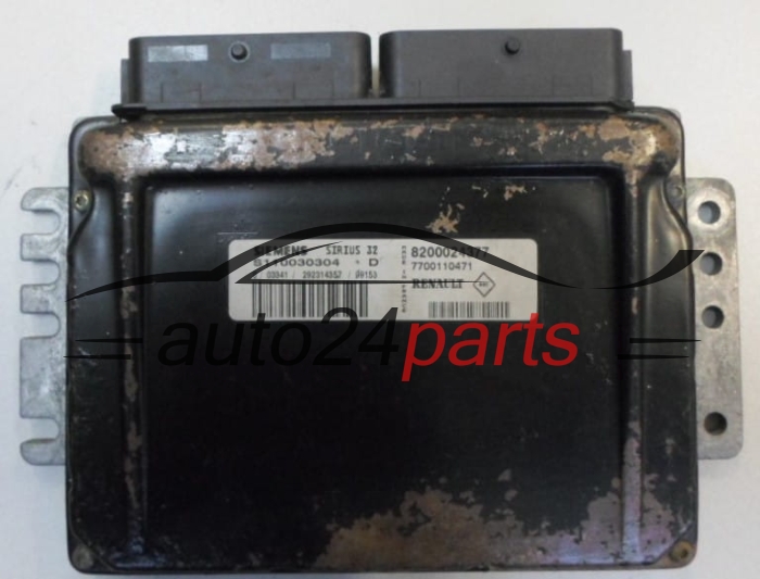 ECU ENGINE CONTROLLER  RENAULT 1.4 SIEMENS S110030304 D,  8200024377, 7700110471 
