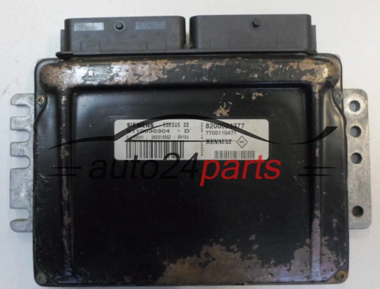 ECU ENGINE CONTROLLER  RENAULT 1.4 SIEMENS S110030304 D,  8200024377, 7700110471 