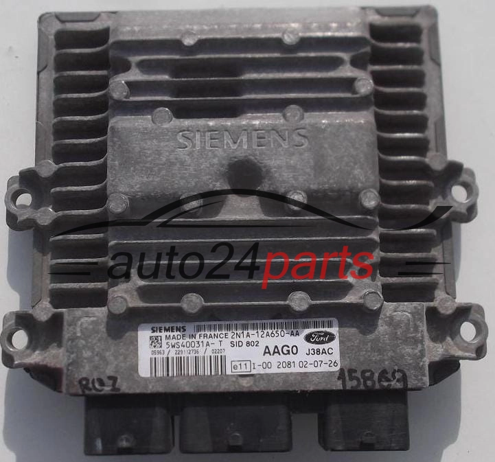 KOMPUTER STEROWNIK SILNIKA FORD FUSION 1.4 TDCI SIEMENS 5WS40031A-T
