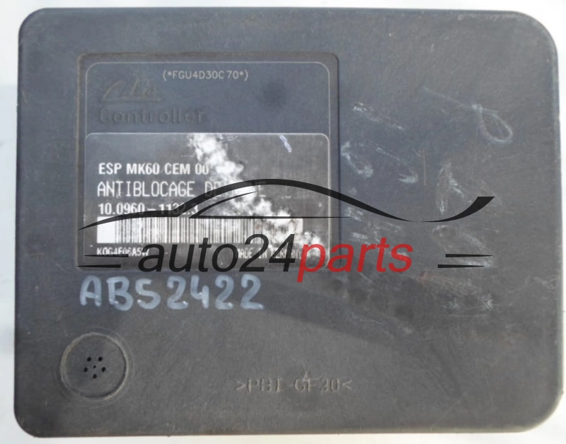ABS PUMP CITROEN PEUGEOT 9649027080, 10.0206-0104.4, 10020601044, 10.0960-1132.3, 10096011323 
