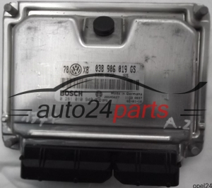 MOTORSTEUERGERÄT ECU STEUERGERÄT VW VOLKSWAGEN PASSAT 1.9 TDI 038906019GS, BOSCH 0 281 010 940, 0281010940, 28SA5627, DIESEL EDC15P+ 1525