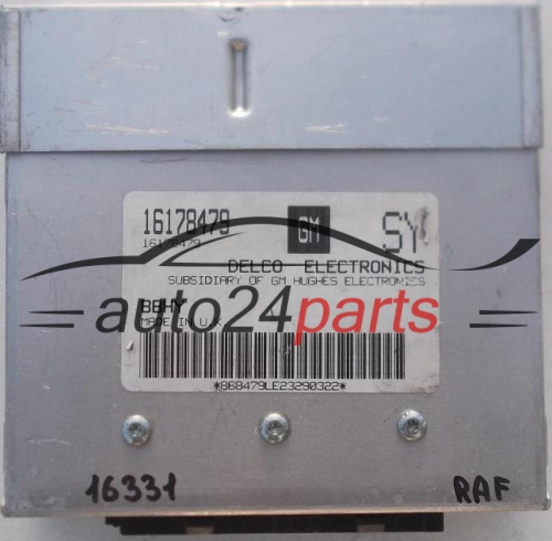 CENTRALINA DO MOTORE OPEL CORSA DELCO 16178479 SY, 16178479SY, BBHY