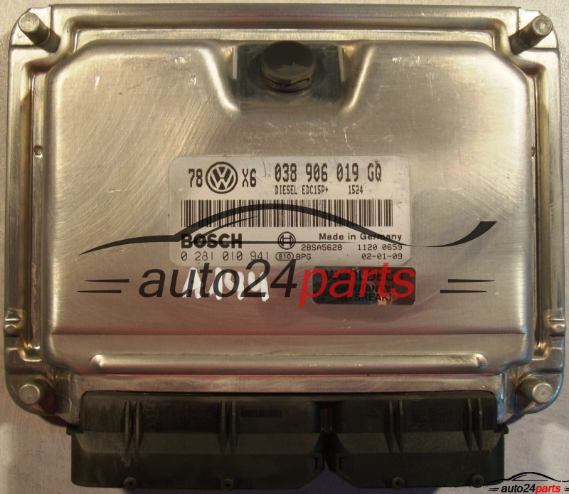 ECU CENTRALITA DE MOTOR VW VOLKSWAGEN PASSAT 1.9 TDI 038906019GQ, BOSCH 0 281 010 941, 0281010941, 28SA5628 