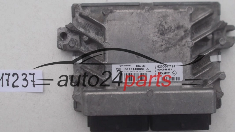 CENTRALINA DO MOTORE DACIA LOGAN SANDERO 1.6 CONTINENTAL S110140023 A, S110140023A, 8200661124, 8200598393