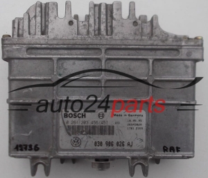 KOMPUTER STEROWNIK SILNIKA VW VOLKSWAGEN POLO 1.0, BOSCH 0 261 203 456/457, 0261203456, 0261203457, 030 906 026 AJ, 030906026AJ -  12736, 15115, 15505