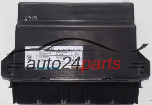 CONTINENTAL 5WK49778D, FoMoCo AV6N-19G481-AB, AV6N19G481AB