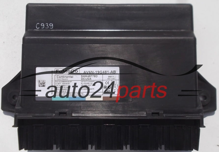 CONTINENTAL 5WK49778D, FoMoCo AV6N-19G481-AB, AV6N19G481AB
