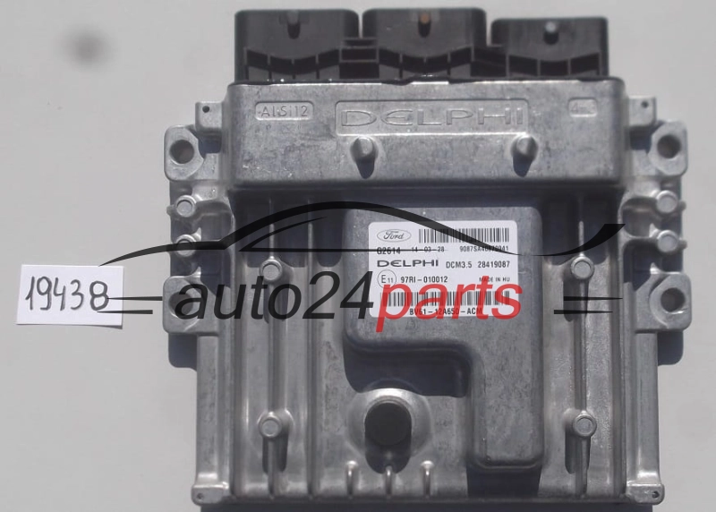 KOMPUTER STEROWNIK SILNIKA FORD 1.6 TDCI DELPHI 28419087, BV61-12A650-ACM, BV6112A650ACM, DCM3.5 