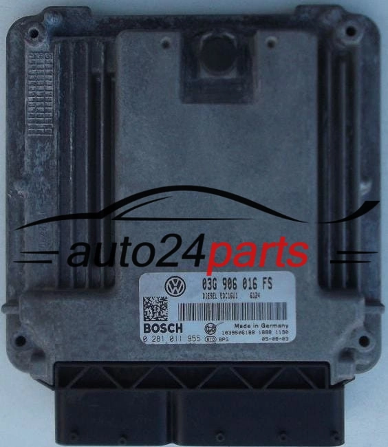 ΜΟΝΑΔΑ ΕΛΕΓΧΟΥ ΚΙΝΗΤΗΡΑ VW VOLKSWAGEN GOLF 1.9 TDI 03G906016FS, BOSCH 0281011955