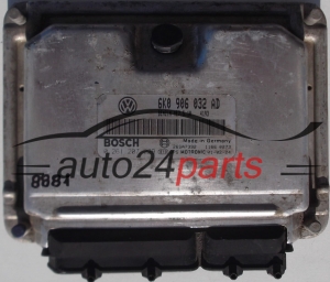 KOMPUTER STEROWNIK SILNIKA SEAT, VW VOLKSWAGEN POLO 1.4, BOSCH 0 261 207 229, 0261207229, 6K0 906 032 AD, 6K0906032AD - 8881