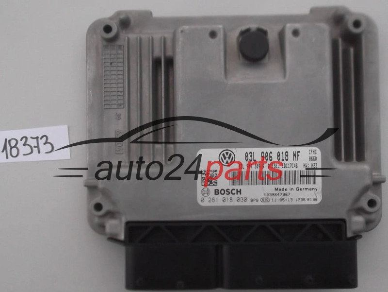 Μονάδα Ελέγχου Κινητήρα VW VOLKSWAGEN SKODA 2.0 TDI BOSCH 0 281 018 030, 0281018030, 03L 906 018 NF, 03L906018NF, EDC17C46