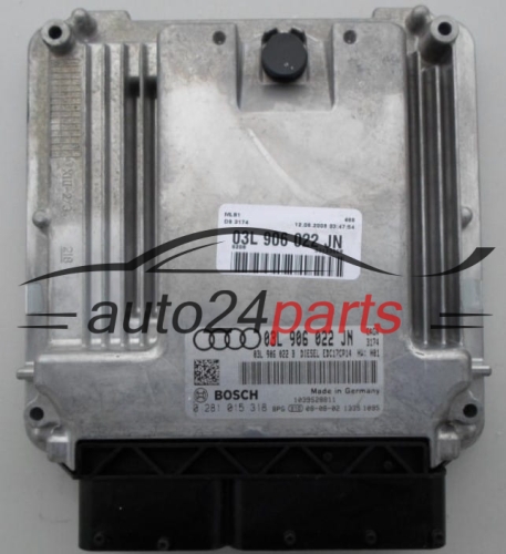 Centralina do motore AUDI A4 2.0 TDI BOSCH 0 281 015 318,  03L 906 022 JN