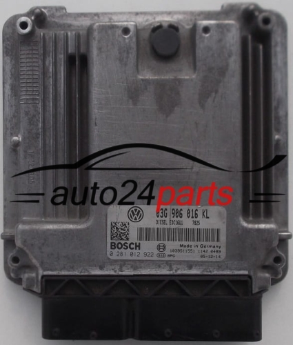 CENTRALINA MOTORE SEAT ALTEA TOLEDO 1.9 TDI BOSCH 0281012922, 03G906016KL
