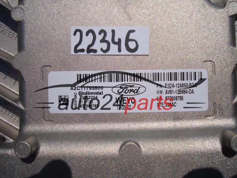 ECU ENGINE CONTROLLER FORD CONTINENTAL A2C11793800, F1DA-12A650-BGA, F1DA12A650BGA, 872508785