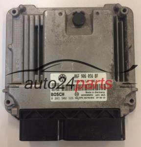 Centralina do motore VOLKSWAGEN SEAT SKODA 2.0 FSI BOSCH 0 261 S02 121, 0261S02121, 06F 906 056 BF, 06F906056BF, MED9.5.10 