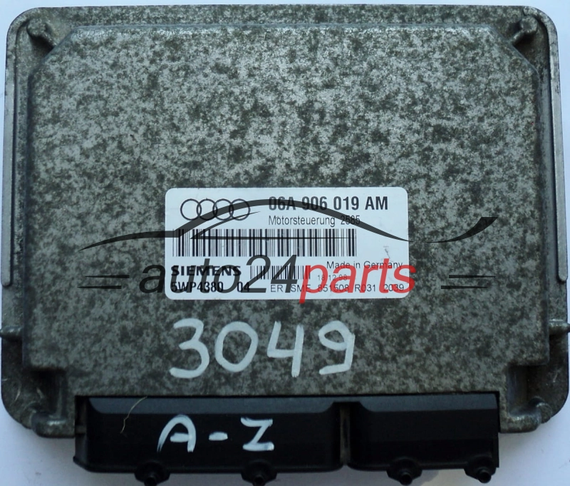 CENTRALINA DO MOTORE AUDI A3 SIEMENS 5WP4380 04, 5WP438004, 5WP4380 03, 5WP43003, 06A 906 019 AM, 06A906019AM