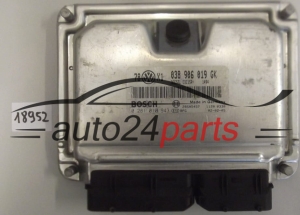KOMPUTER STEROWNIK SILNIKA VW VOLKSWAGEN PASSAT 1.9 TDI AVB BOSCH 0 281 010 943, 0281010943, 038 906 019 GK,  038906019GK, EDC15P+  - 18952