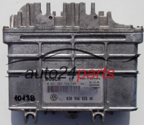 VW VOLKSWAGEN POLO, SEAT 1.0, BOSCH 0 261 203 744/745, 0261203744, 030 906 026 AK, 030906026AK