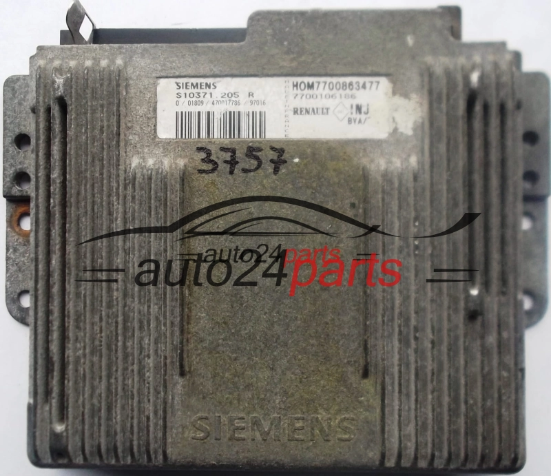 RENAULT LAGUNA 2.0 SIEMENS S103717205R, S103717205 R, HOM7700863477, 7700106186