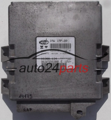 ECU CENTRALITA DE MOTOR PEUGEOT 206 MAGNETI MARELLI IAW 1AP.80, IAW1AP80, 16300.134, 16300134, 9632559380 E