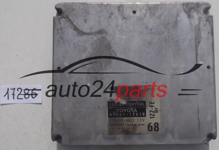 Centralina motoreTOYOTA MR2 1.8 VVTI 1ZZ-FE 68 89661-17610, 8966117610, 175200-4622