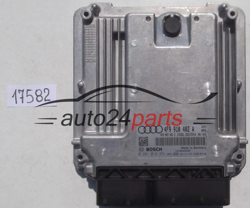 KOMPUTER STEROWNIK SILNIKA AUDI A6 ALLROAD 3.0 TDI BOSCH 0 281 016 451