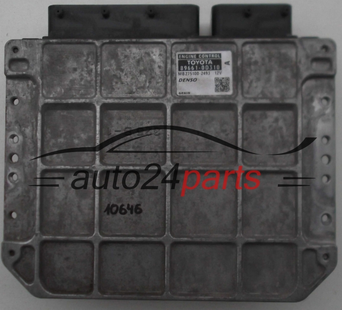 KOMPUTER STEROWNIK SILNIKA TOYOTA YARIS 1.3 VVTi DENSO MB2751002494, MB275100-2493 896610D310, 89661-0D310 