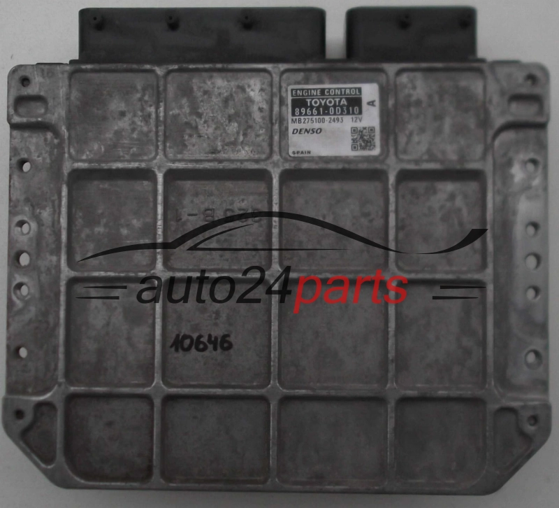 KOMPUTER STEROWNIK SILNIKA TOYOTA YARIS 1.3 VVTi DENSO MB2751002494, MB275100-2493 896610D310, 89661-0D310 